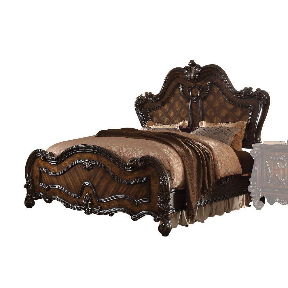 ACME Versailles California King Bed, Cherry Oak 21784CK FredCo