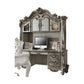 ACME Versailles Computer Desk & Hutch, Antique Platinum 92824 FredCo