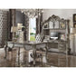 ACME Versailles Computer Desk & Hutch, Antique Platinum 92824 FredCo