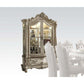 ACME Versailles Curio Cabinet, Bone White 61153 FredCo
