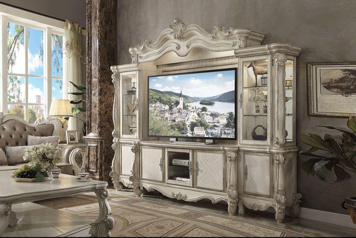 ACME Versailles Entertainment Center, Bone White 91320 FredCo