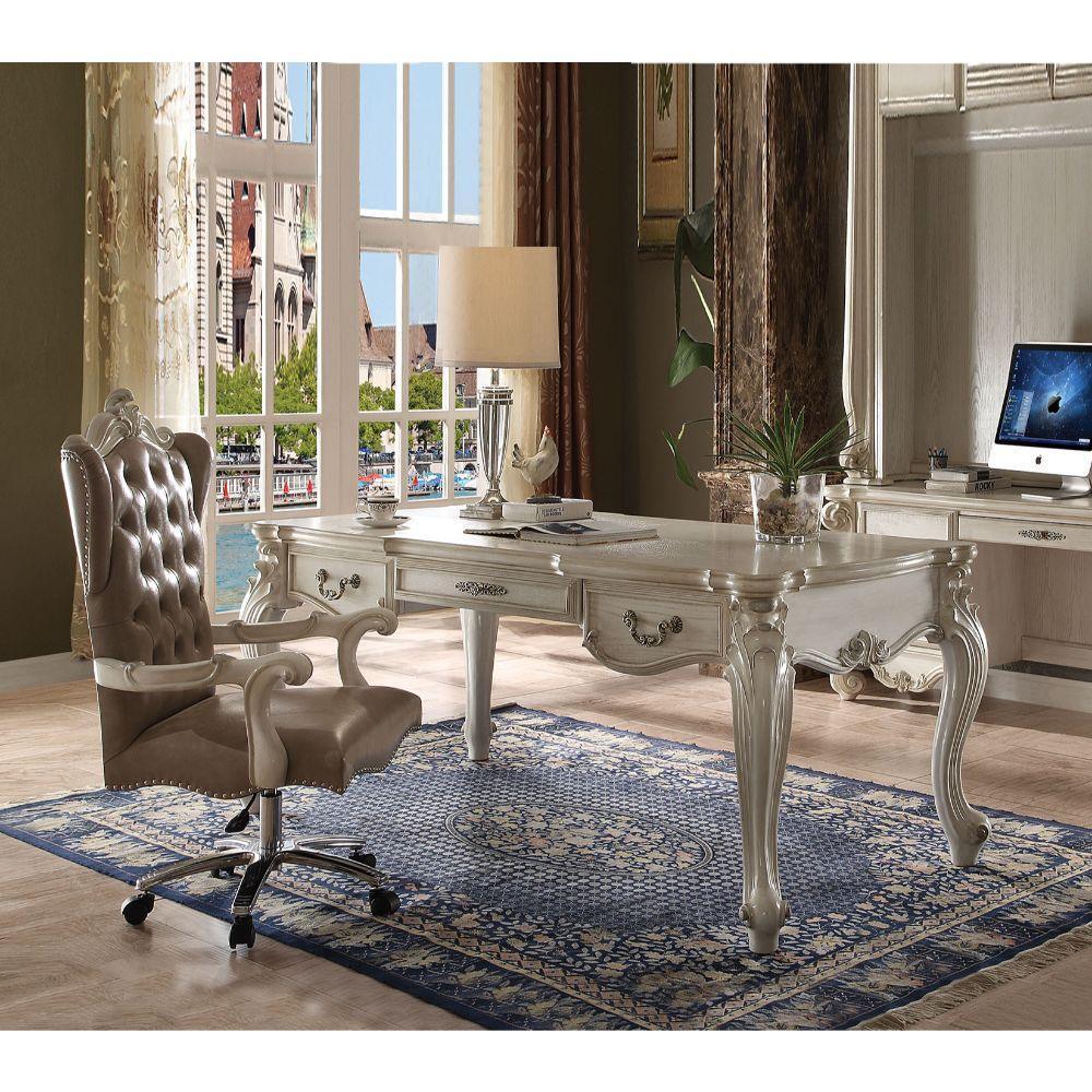 ACME Versailles Executive Desk (Leg), Bone White FredCo