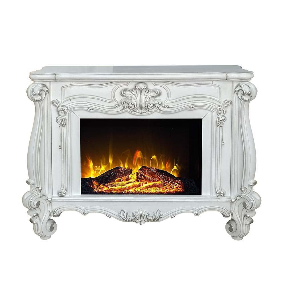 ACME Versailles Fireplace, Bone White Finish FredCo