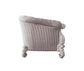 ACME Versailles Loveseat w/5 Pillows, Ivory Fabric & Bone White Finish FredCo