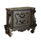 ACME Versailles Nightstand, Antique Platinum FredCo