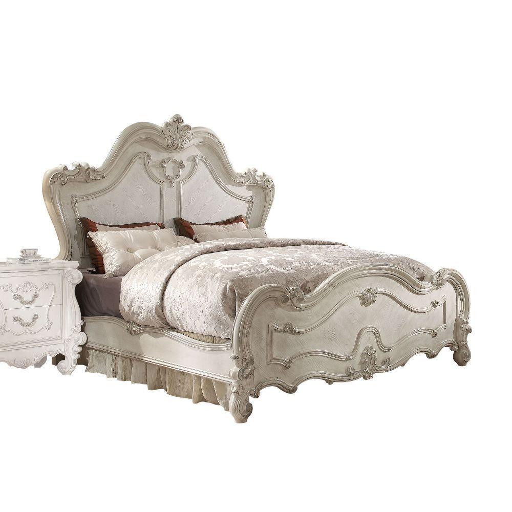 ACME Versailles Queen Bed, Bone White 21760Q FredCo