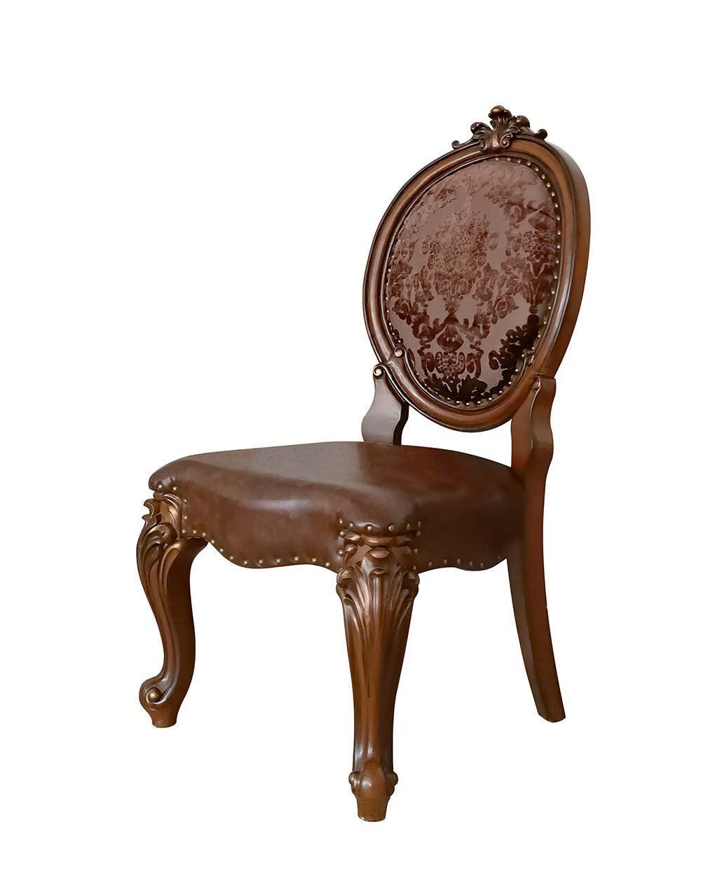 ACME Versailles Side Chair (Set-2), Cherry Finish FredCo