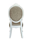 ACME Versailles Side Chair (Set-2), PU & Bone White Finsih FredCo