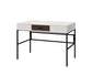 ACME Verster Built-in USB Port Writing Desk, Natural & Black Finish FredCo