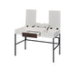 ACME Verster Built-in USB Port Writing Desk, Natural & Black Finish FredCo