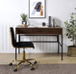 ACME Verster Built-in USB Port Writing Desk, Oak & Black Finish FredCo