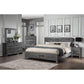 ACME Vidalia Queen Bed w/Storage, Rustic Gray Oak FredCo