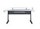 ACME Vildre Gaming Table w/USB Port, Black & White Finish FredCo