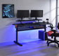 ACME Vildre Gaming Table w/USB Port, Black Finish FredCo