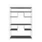ACME Vonara Bookshelf, Rustic Gray Oak & Chrome FredCo