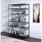 ACME Vonara Bookshelf, Rustic Gray Oak & Chrome FredCo