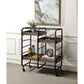 ACME Vorrik Serving Cart, Black & Walnut FredCo