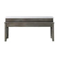 ACME Wandella 4Pc Pk Counter Height Set w/USB, Beige Fabric, Marble & Weathered Gray Finish FredCo