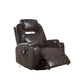ACME Waterlily Rocker Recliner w/Swivel (Motion), Brown PU FredCo