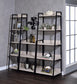 ACME Wendral Bookshelf (5-Tier, 16"L), Natural & Black FredCo