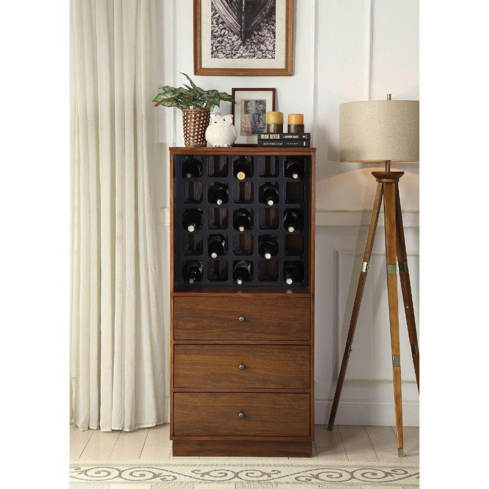 ACME Wiesta Wine Cabinet, Walnut FredCo