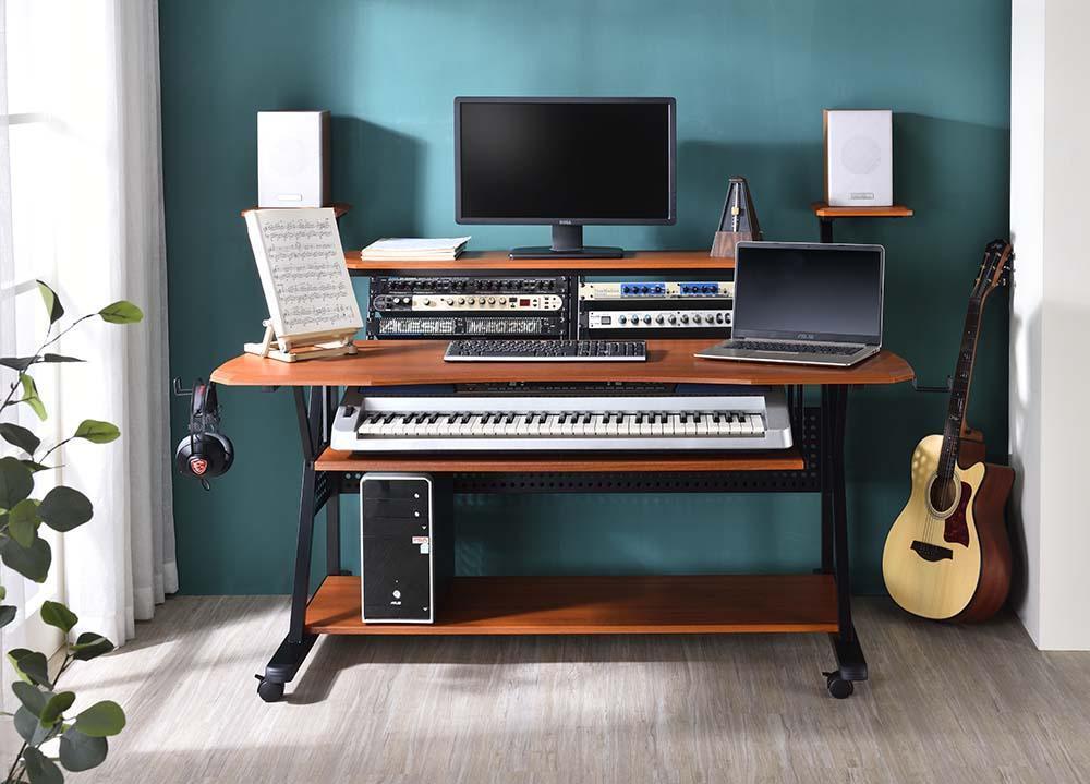 ACME Willow Music Desk, Cherry & Black Finish FredCo