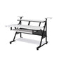 ACME Willow Music Desk, White & Black Finish FredCo