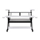 ACME Willow Music Desk, White & Black Finish FredCo