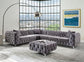 ACME Wugtyx Sectional - Ottoman, Dark GrayVelvet FredCo