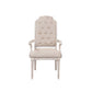 ACME Wynsor Arm Chair (Set-2), Fabric & Antique Champagne FredCo