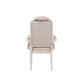 ACME Wynsor Arm Chair (Set-2), Fabric & Antique Champagne FredCo