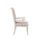 ACME Wynsor Arm Chair (Set-2), Fabric & Antique Champagne FredCo