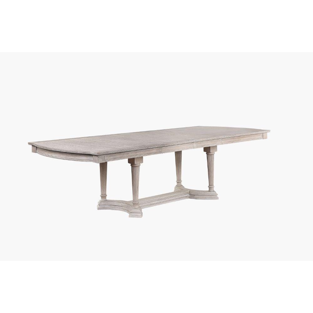 ACME Wynsor Dining Table (Trestle), Antique Champagne FredCo