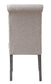 ACME Yabeina Side Chair (Set-2), Beige Linen & Gray Finish FredCo