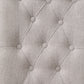 ACME Yabeina Side Chair (Set-2), Beige Linen & Gray Finish FredCo