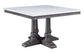 ACME Yabeina Square Dining Table , Marble Top & Gray Oak Finish FredCo