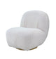 ACME Yedaid Accent Chair w/Swivel, White Teddy Sherpa FredCo