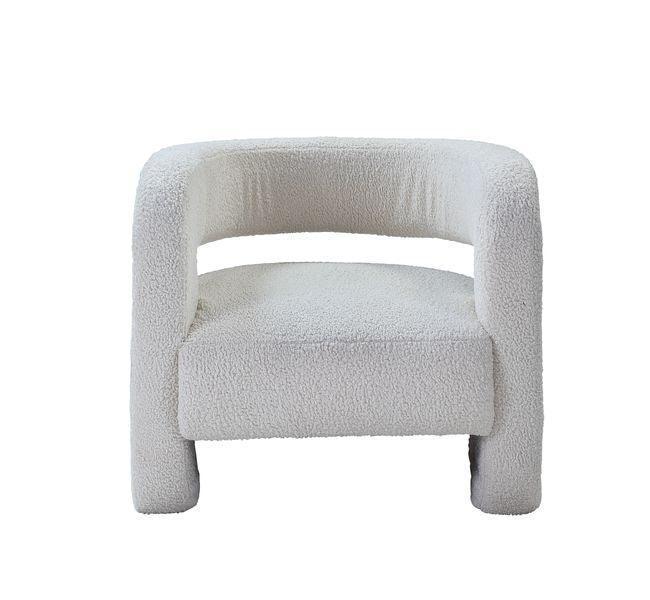 ACME Yitua Accent Chair, White Teddy Sherpa FredCo