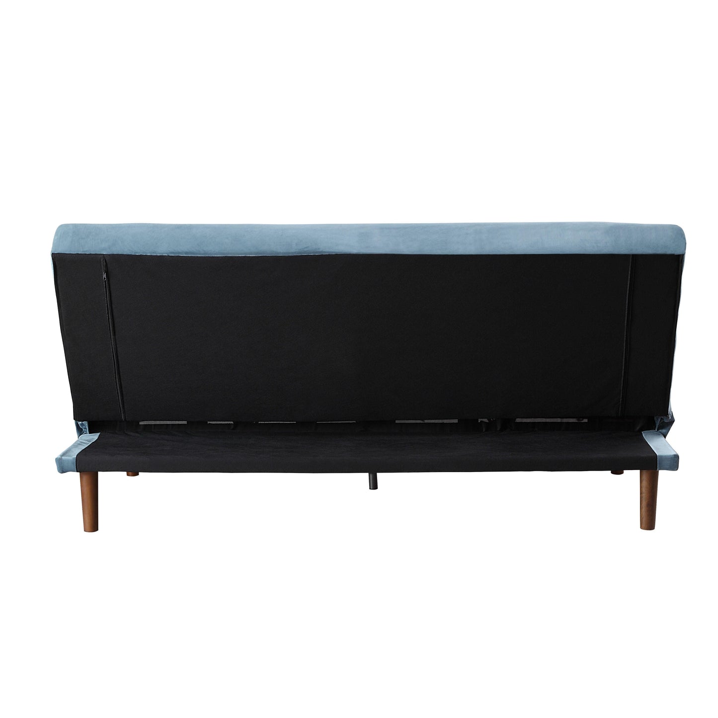 ACME Yolandi Adjustable Sofa , Teal Velvet & Dark Walnut Finish FredCo