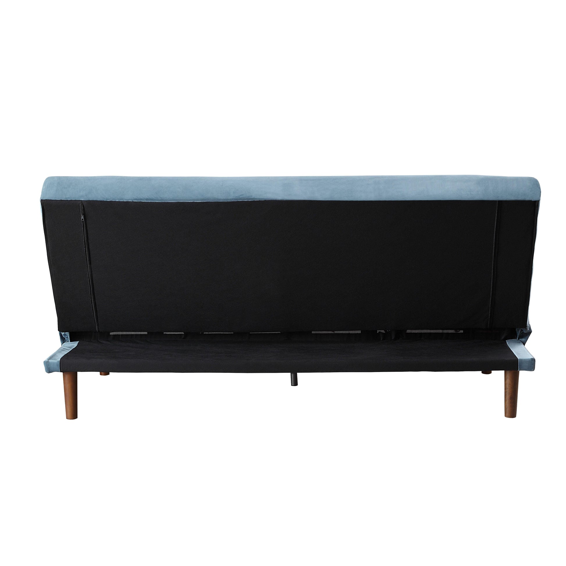 ACME Yolandi Adjustable Sofa , Teal Velvet & Dark Walnut Finish FredCo