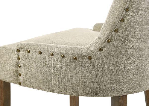 ACME Yotam Side Chair, Beige Fabric & Salvaged Oak Finish FredCo