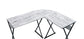 ACME Zafiri Writing Desk, Antique White & Black Finish FredCo