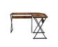 ACME Zafiri Writing Desk, Weathered Oak & Black Finish FredCo