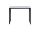 ACME Zaidin Writing Desk, Antique White & Black Finish FredCo