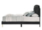 ACME Zeena Eastern King Bed, Black Velvet FredCo