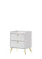 ACME Zeena Nightstand, White Finish FredCo