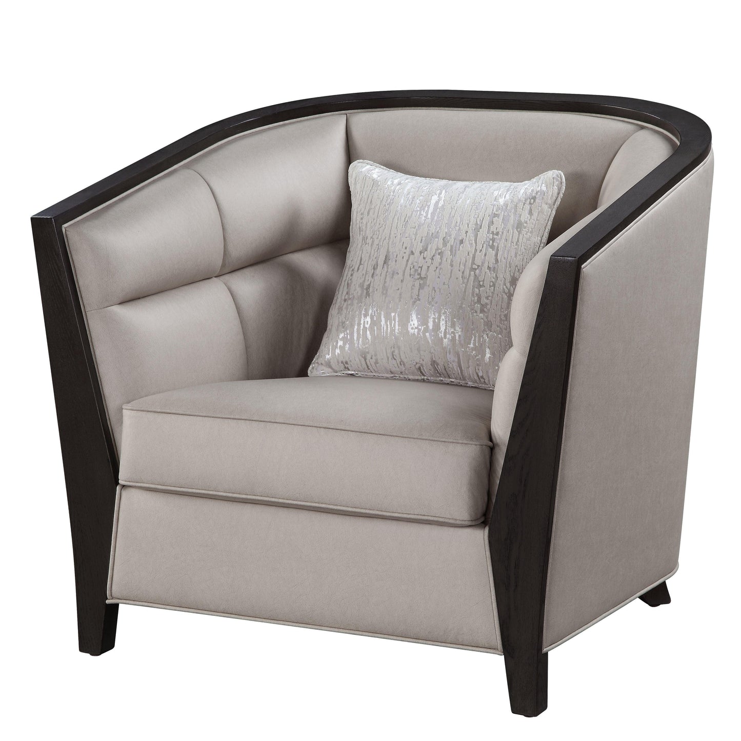ACME Zemocryss Chair w/pillow, Beige Fabric FredCo