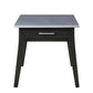 ACME Zemocryss End Table, Sintered Stone Top Marble Top & Dark Brown Finish FredCo