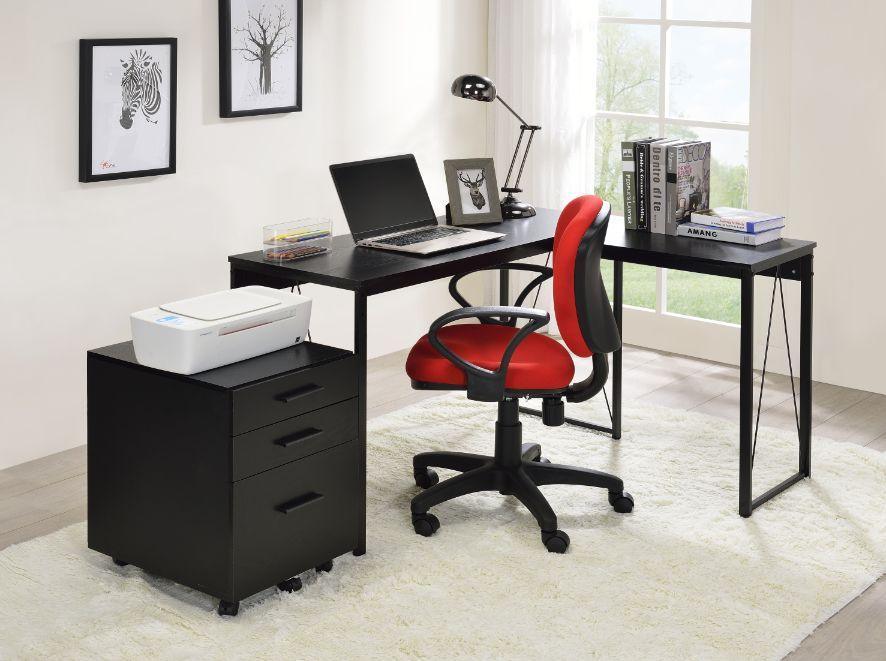 ACME Zetri Writing Desk, Black Finish FredCo