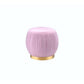ACME Zinnia Ottoman, Pink Carnation Velvet & Gold FredCo